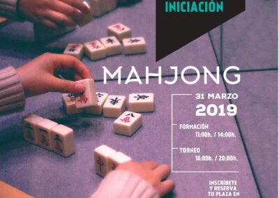 Taller de Aprendizaje y Torneo de Iniciación Mahjong